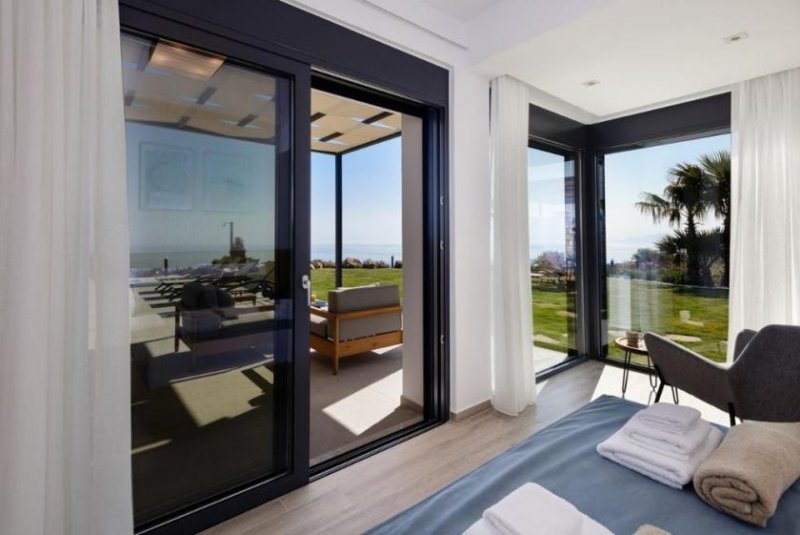 Kefalas Kreta, Kefalas: Erstaunliche Steinvilla mit Meerblick und Pool zu verkaufen Haus kaufen